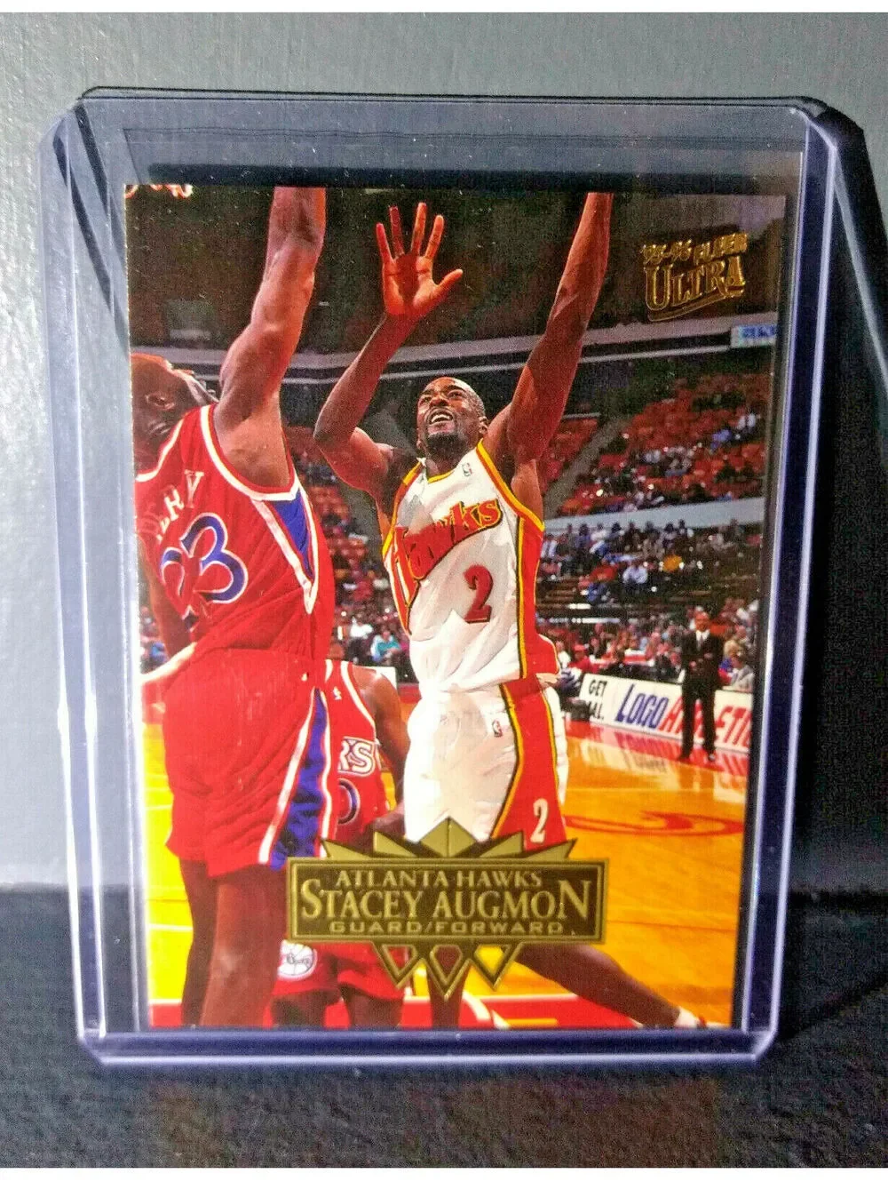1995-96 Stacey Augmon Fleer Ultra #1 Basketball Card