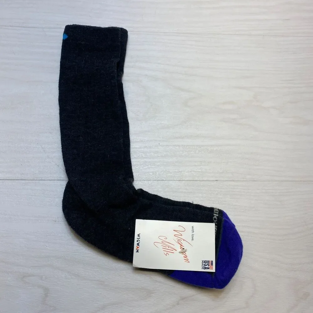 Wigwam Allen Edmonds Socks Gray Blue Mens Merino Wool Blend‎ USA