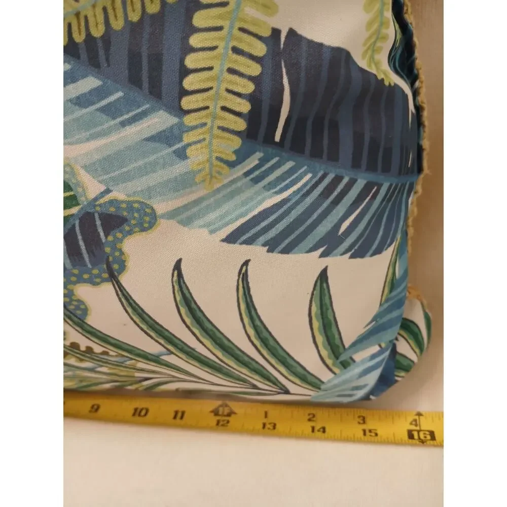 2 Set TOMMY BAHAMA‎ Tropical Leaf Throw Pillow Indoor Outdoor 16 X 16 Blue Green
