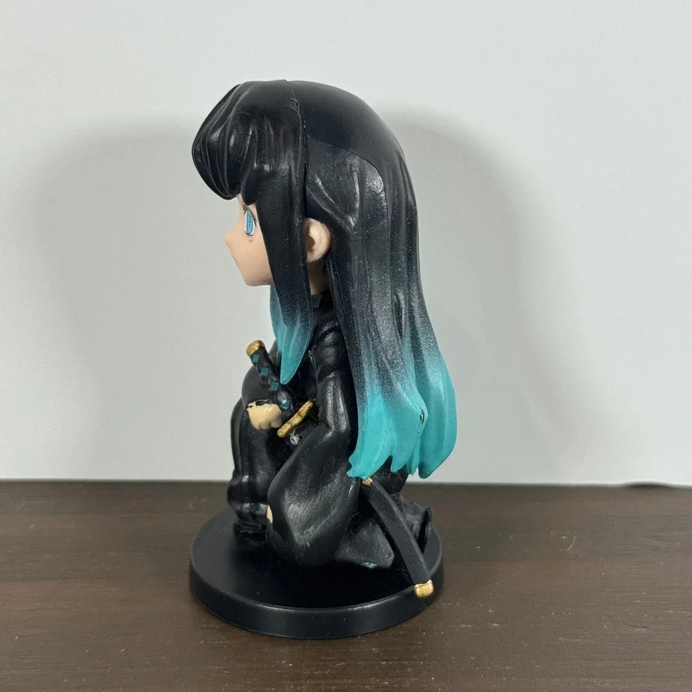 Demon Slayer Muichiro Tokito Mini Figure Chibi Mist Hashira Black Banpresto Used
