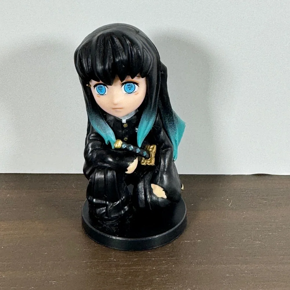 Demon Slayer Muichiro Tokito Mini Figure Chibi Mist Hashira Black Banpresto Used