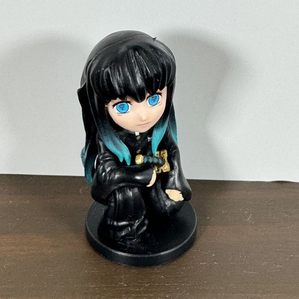 Demon Slayer Muichiro Tokito Mini Figure Chibi Mist Hashira Black Banpresto Used
