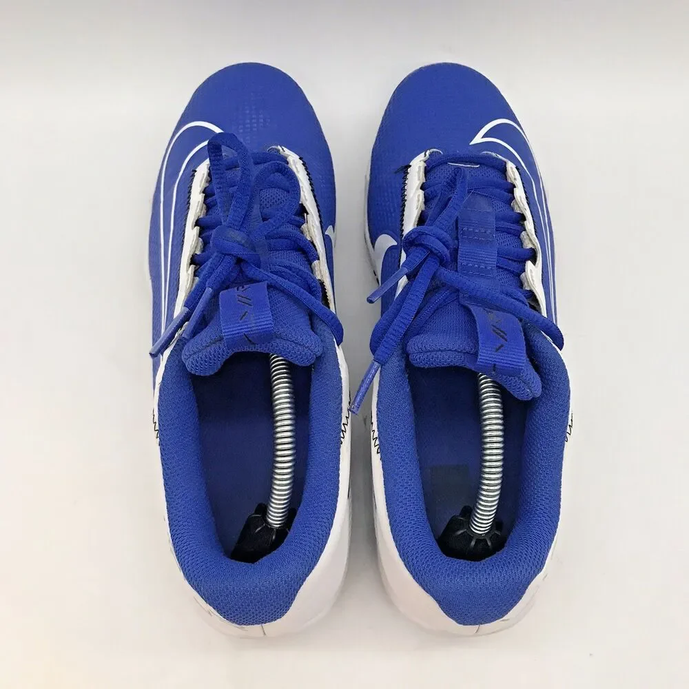 Nike Vapor Edge Shark 2 Football Cleats Men's 7.5 Blue & White Lace Up Low Top