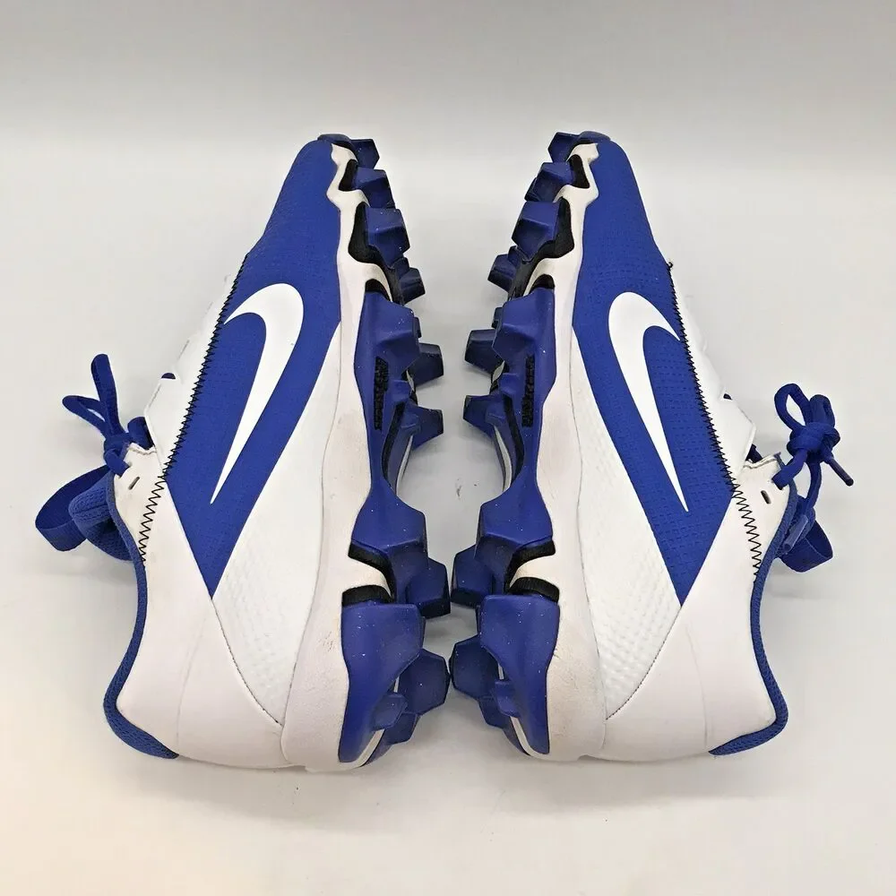 Nike Vapor Edge Shark 2 Football Cleats Men's 7.5 Blue & White Lace Up Low Top