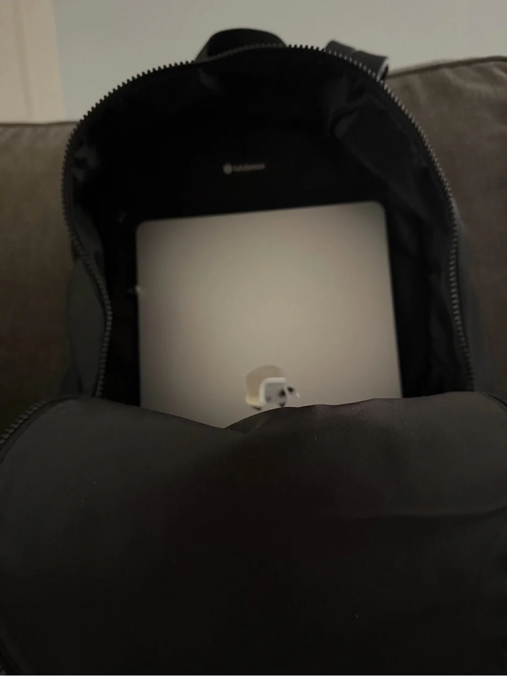 NFS Black Zip-Accent Backpack