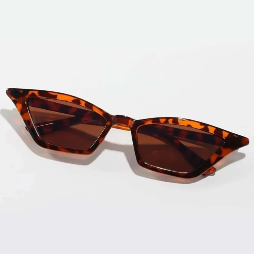 🆕Tortoiseshell Cat Eye Brown Tinted Lens Sunglasses