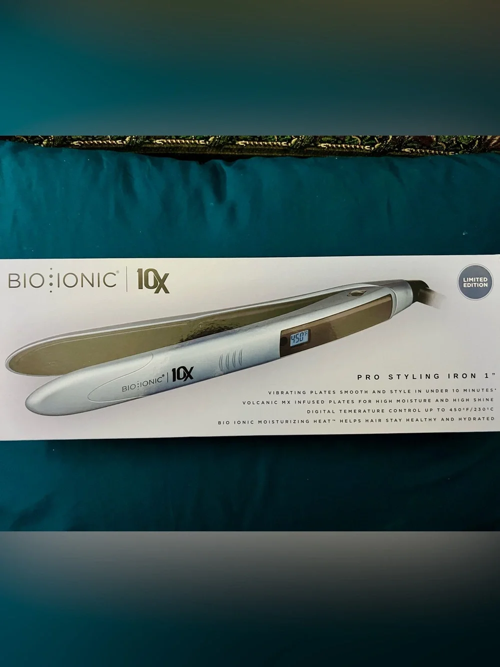 Bio Ionic 10X Professional Flat Iron - Elemental Blue