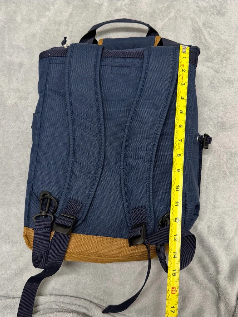 Eddie Bauer Navy Blue 20L Bygone Insulated Backpack Cooler Top Zip Hiking Picnic