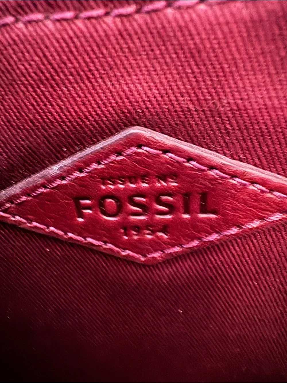 Fossil sophisticated burgundy