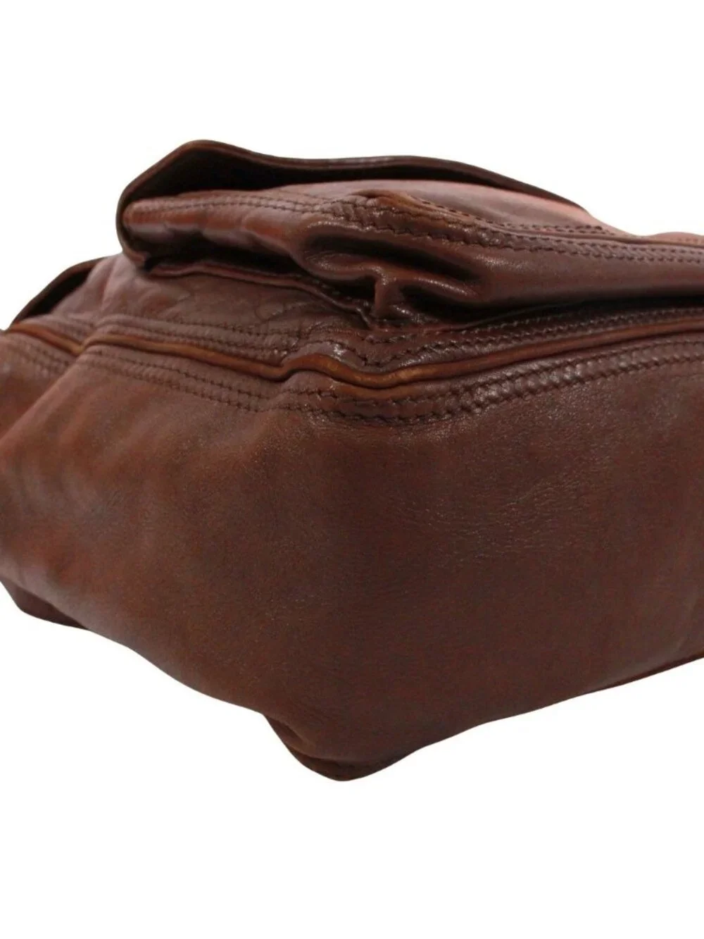 Bottega Veneta Intrecciato Backpack Leather Brown Gold