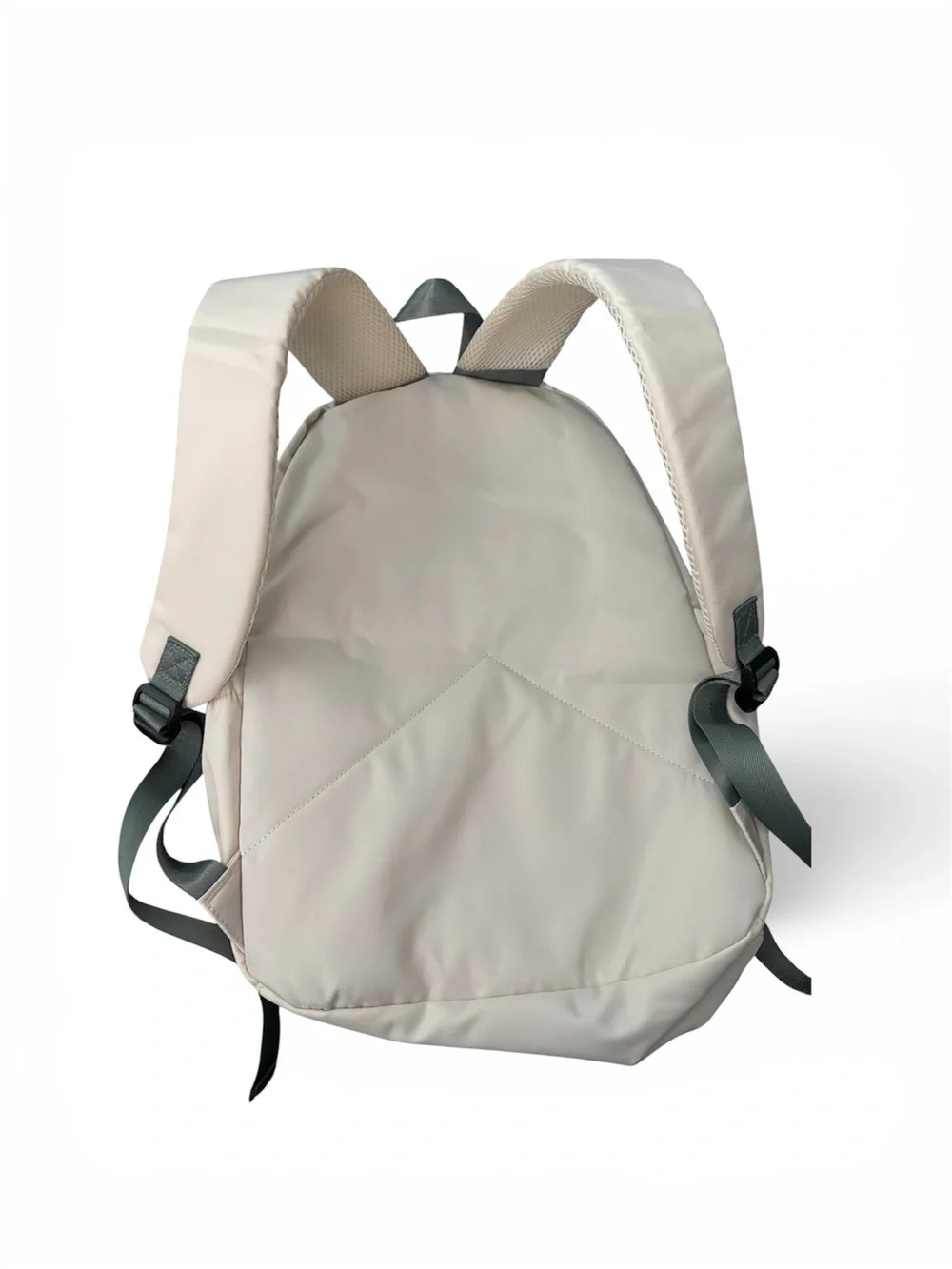 Cream Lightweight Everyday Backpack with grey Trim