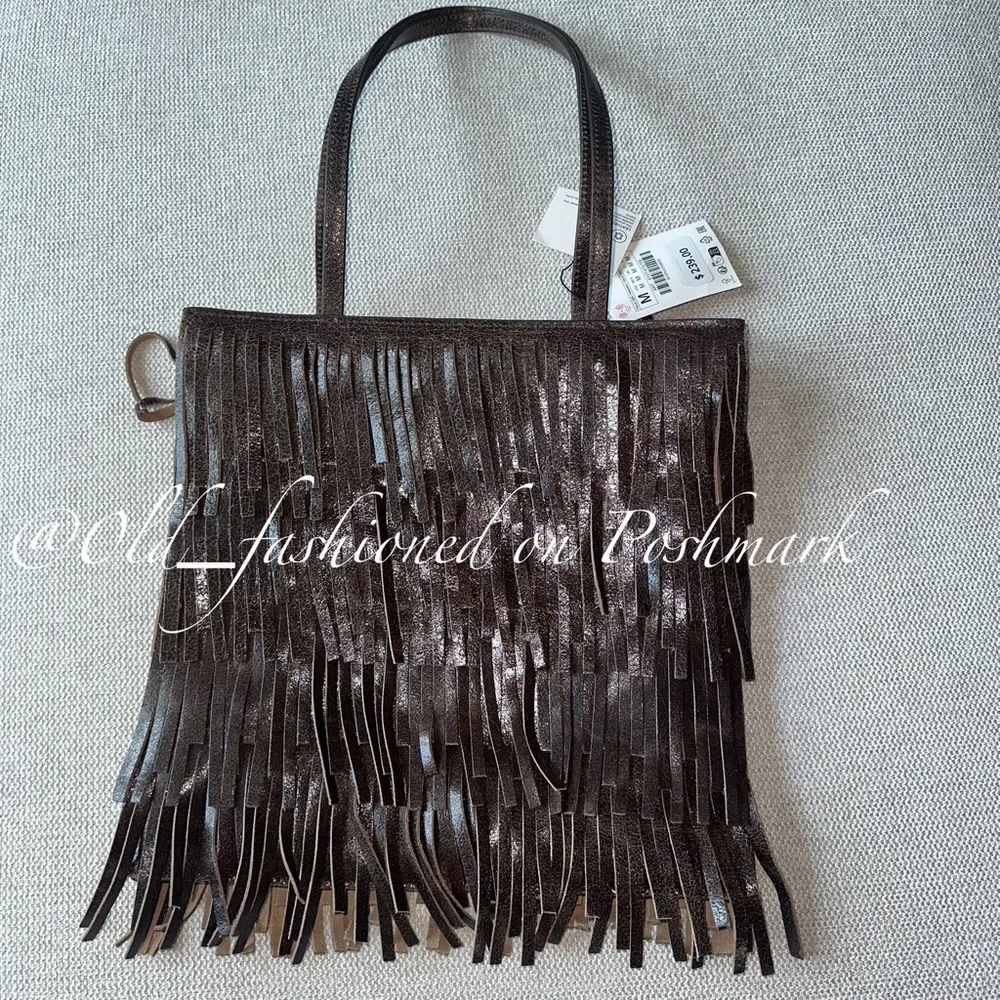 Zara fringed leather