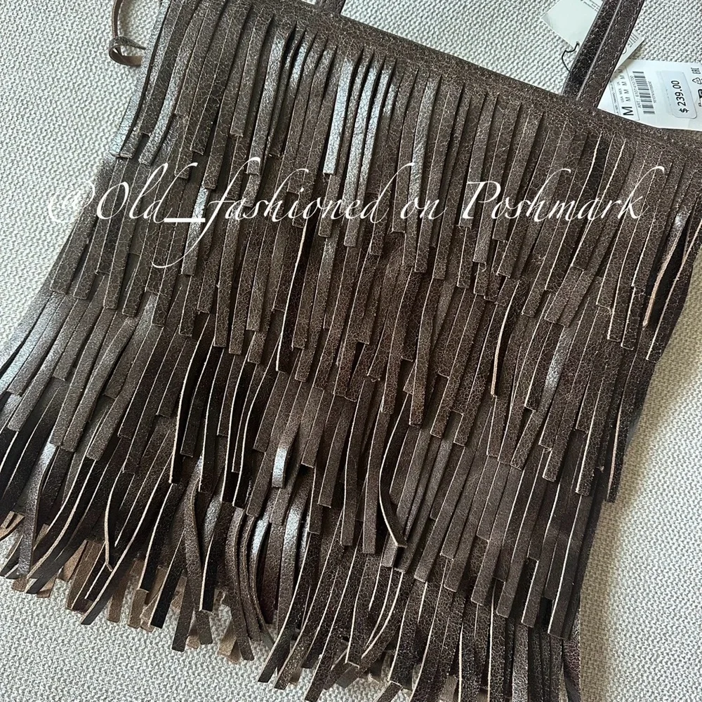 Zara fringed leather