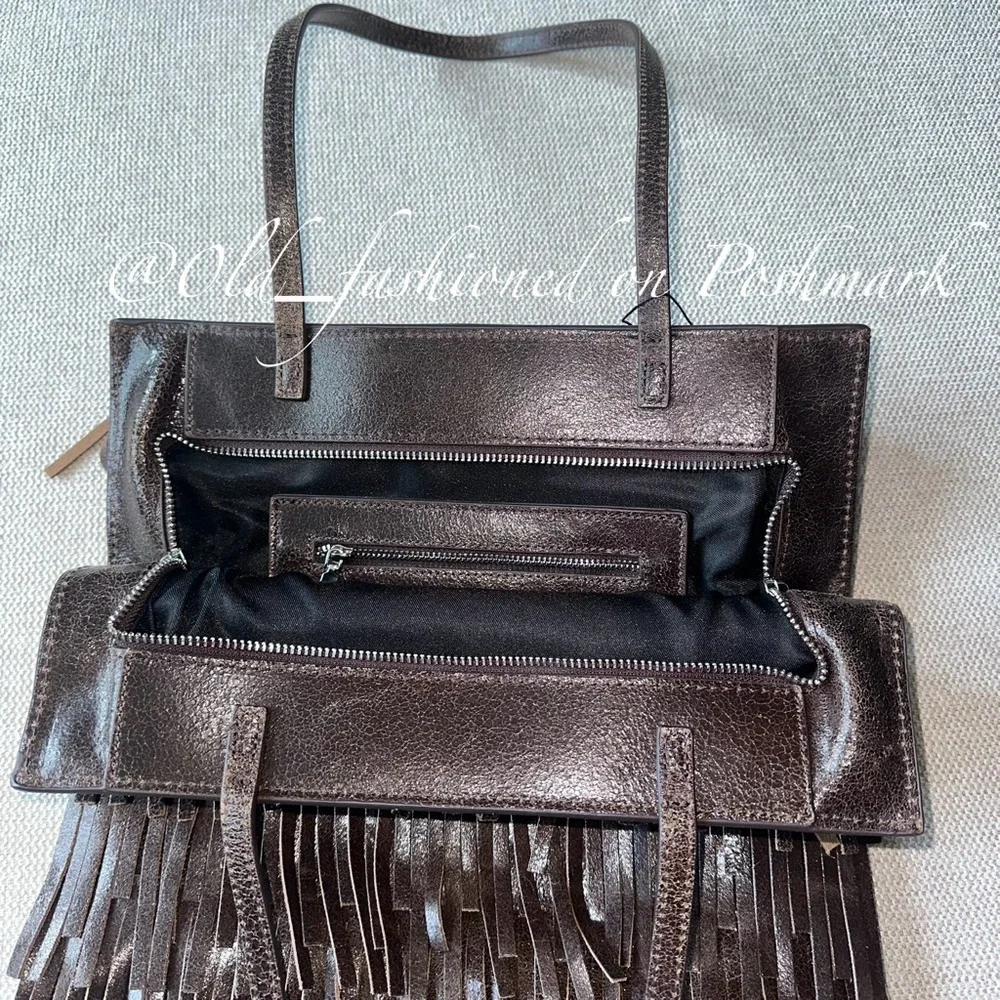Zara fringed leather