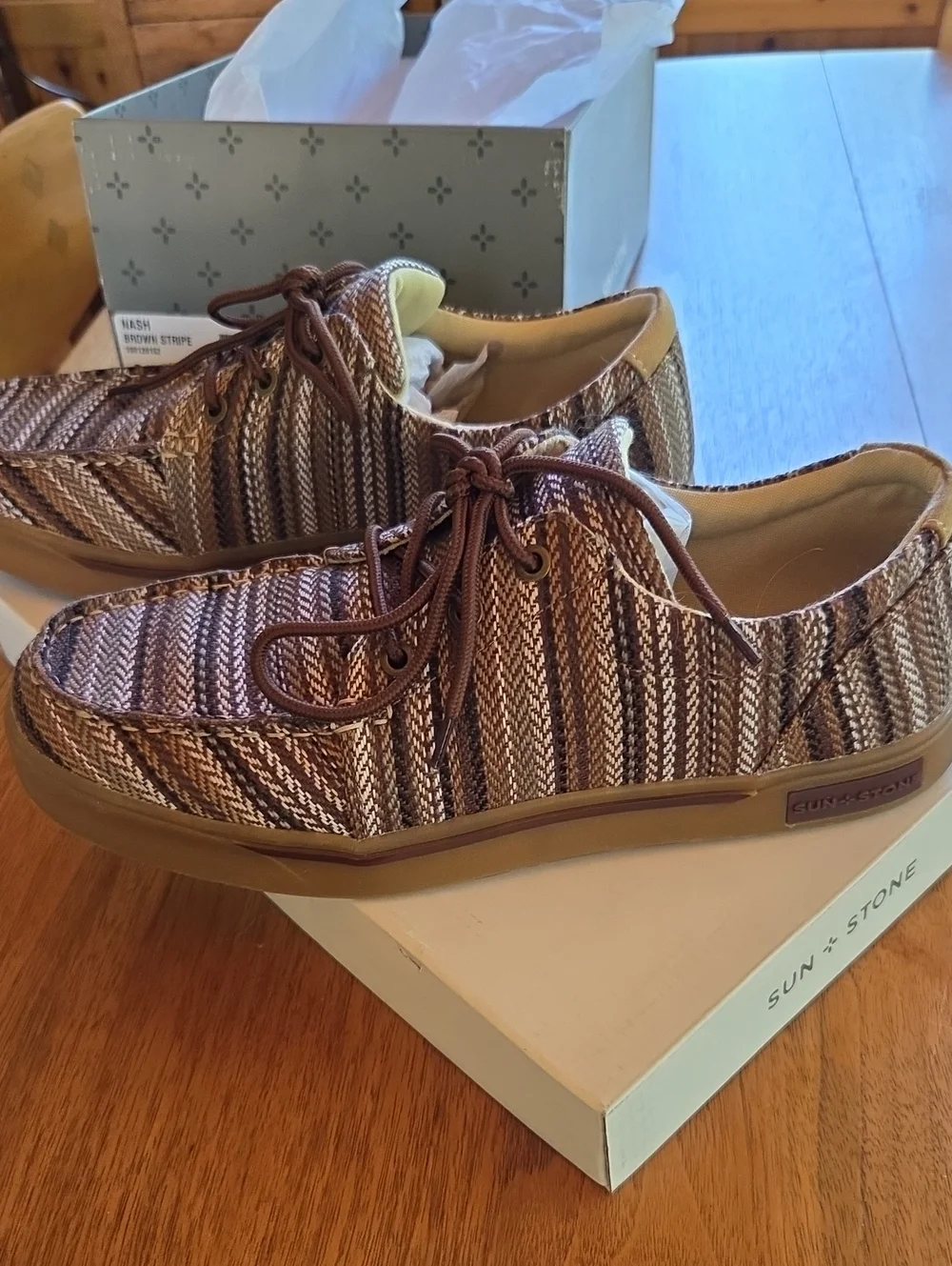 Nash Brown Stripe Men’s Loafers