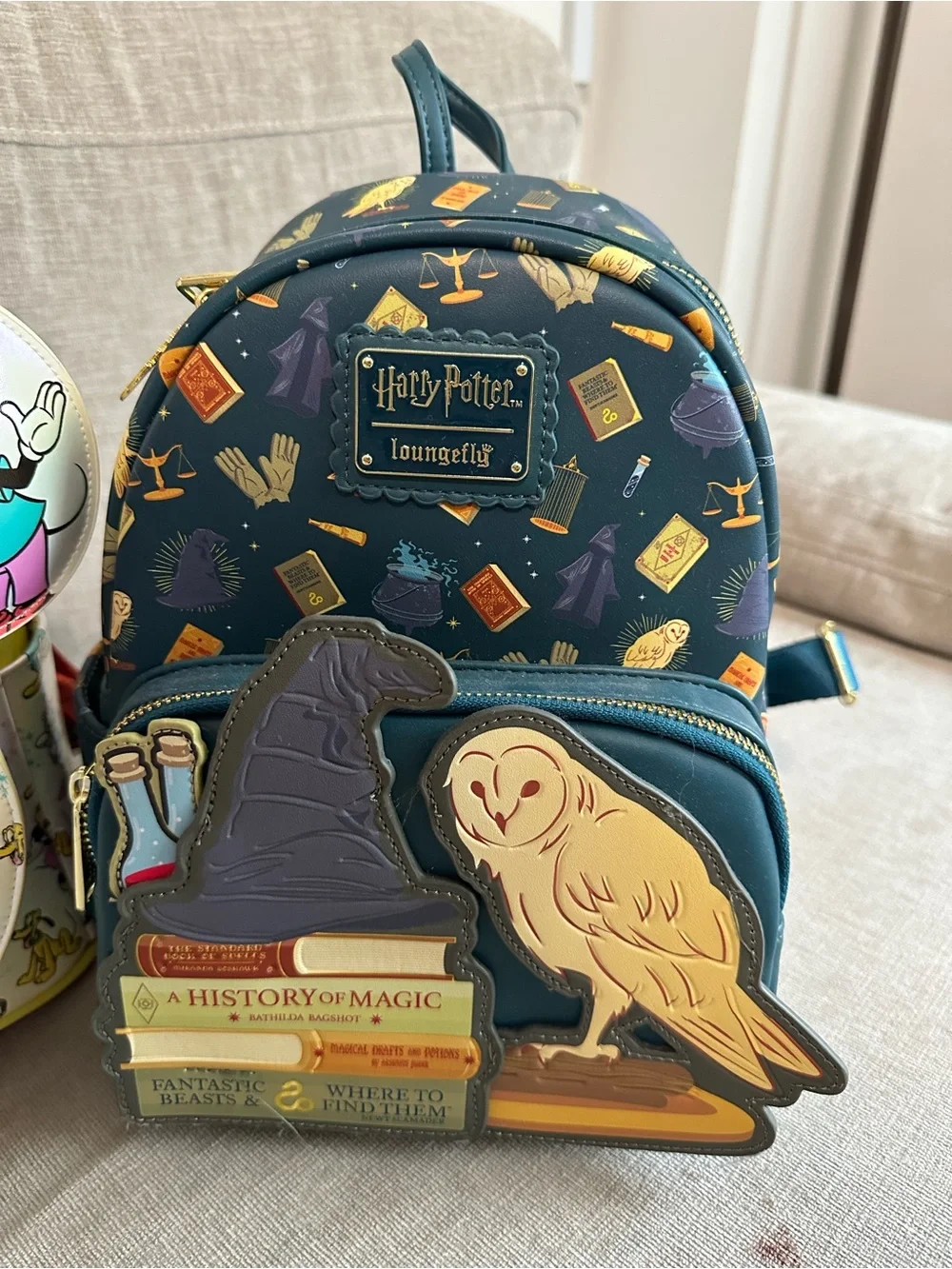 RARE NY EXCLUSIVE ONLY HP Loungefly Mini Backpack with Owl & Sorting Hat