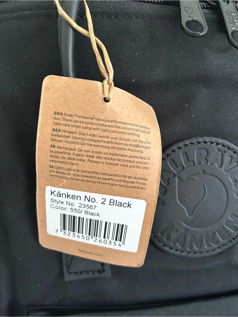 Fjallraven completely black