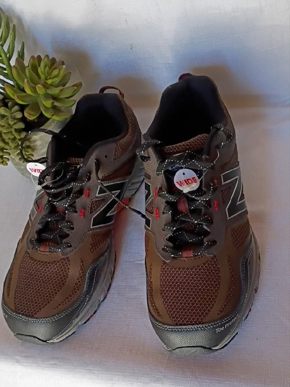 New Balance Men’s 510 V4 All Terrain Brown & Black Wide Athletic Sneakers SZ11