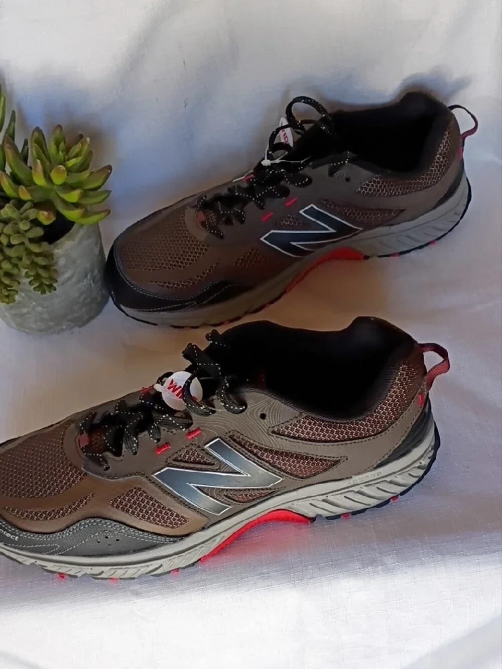 New Balance Men’s 510 V4 All Terrain Brown & Black Wide Athletic Sneakers SZ11
