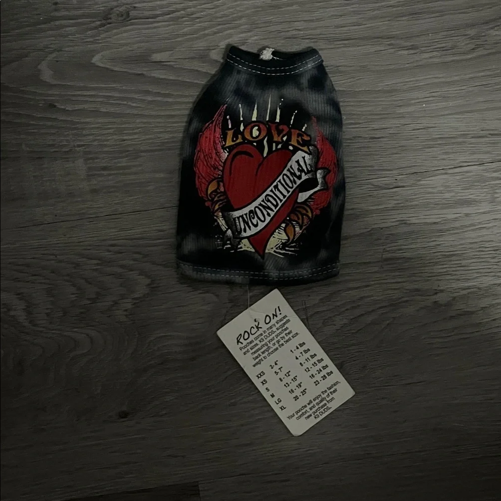 Black and Red Graphic Dog Shirt