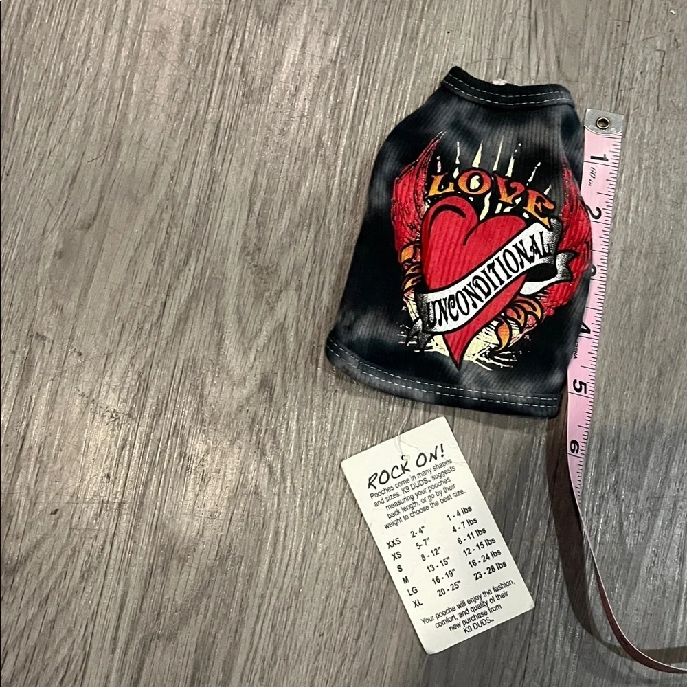 Black and Red Graphic Dog Shirt