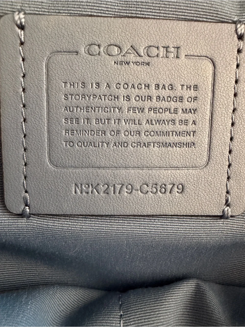 Coach backpack featuring