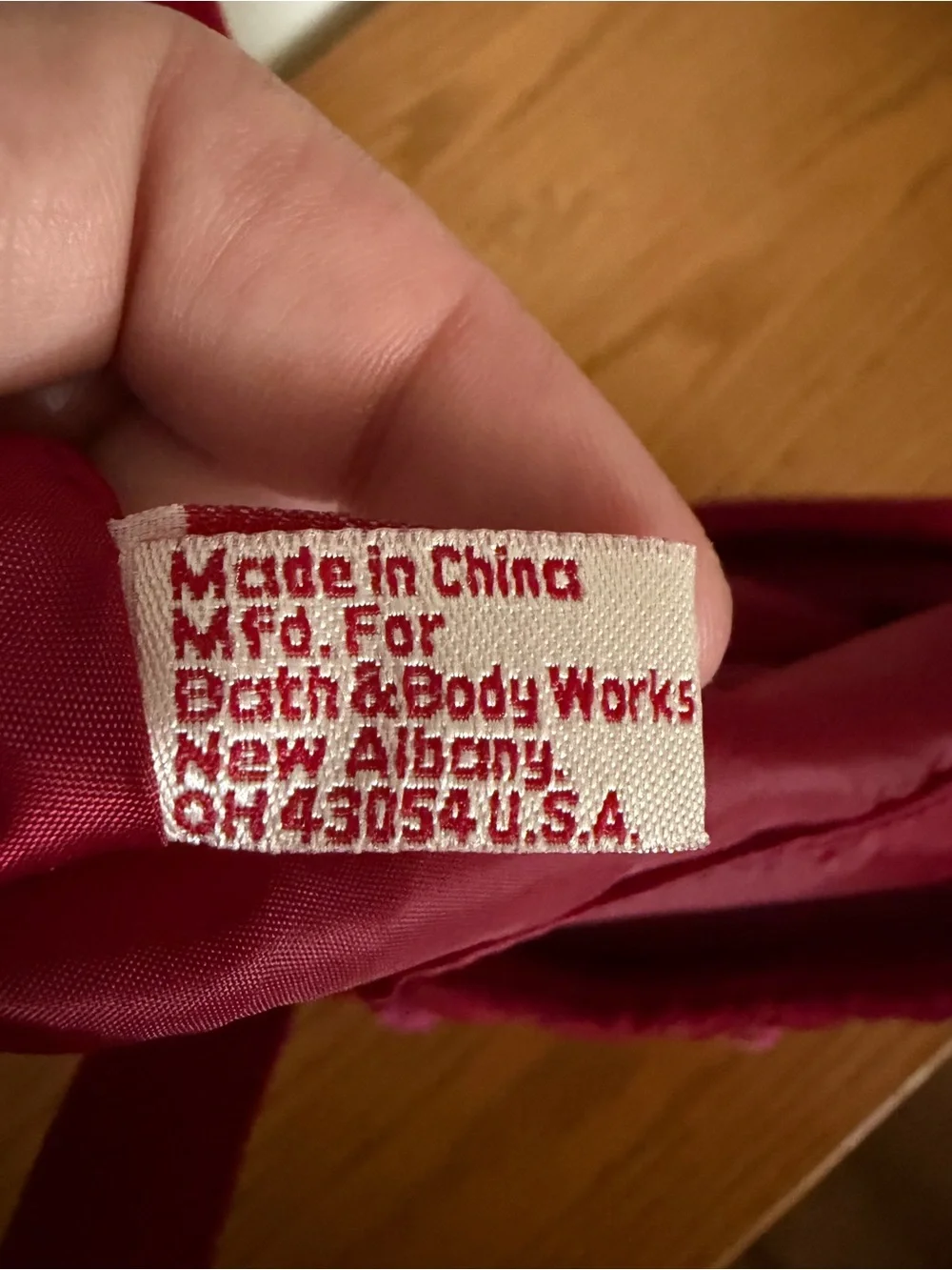 Bath & Body Works stylish red