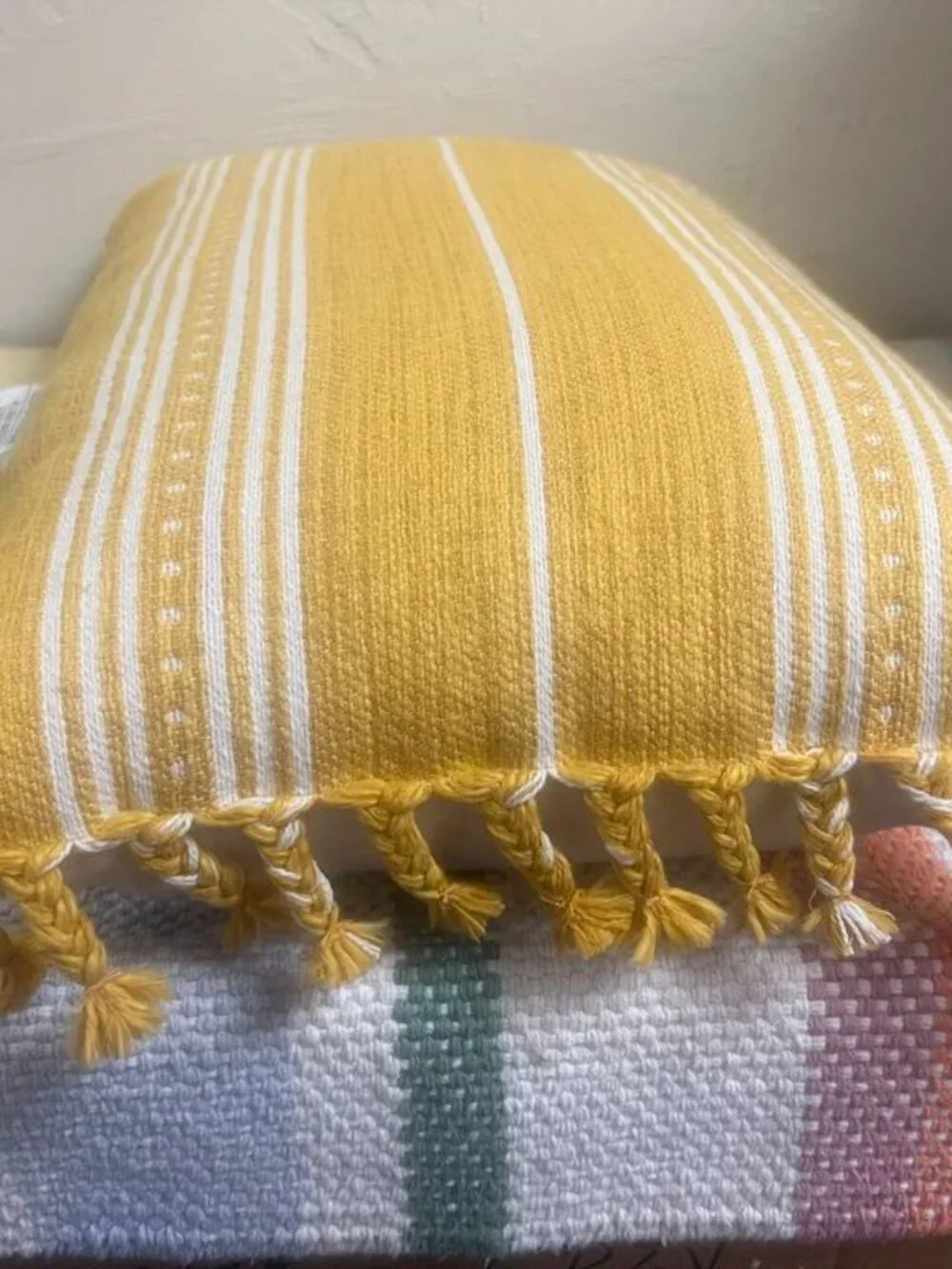 Threshold stripe pillow