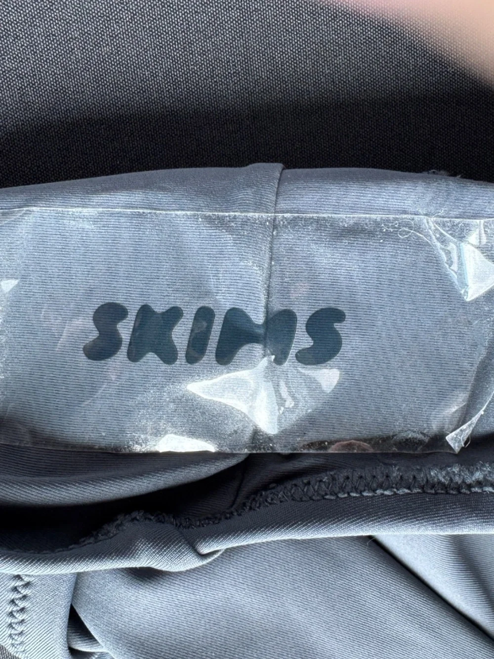 SKIMS gunmetal swim