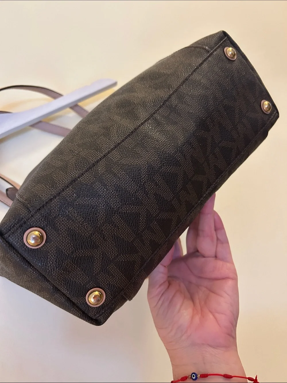 MICHAEL Michael Kors Jet Set East West Tote Signature Monogram Canvas E-1306