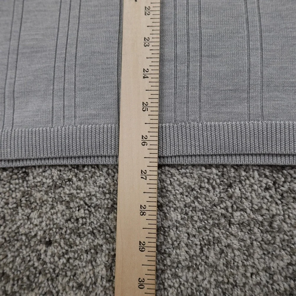 Murano Sweater Mens L Gray Silk Rib Knit Pullover‎ Crewneck Sweatshirt Soft Cozy