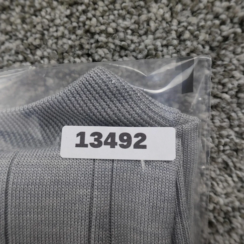 Murano Sweater Mens L Gray Silk Rib Knit Pullover‎ Crewneck Sweatshirt Soft Cozy