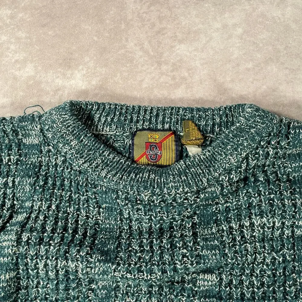 80’s Saturday Green Cozy Knit Sweater