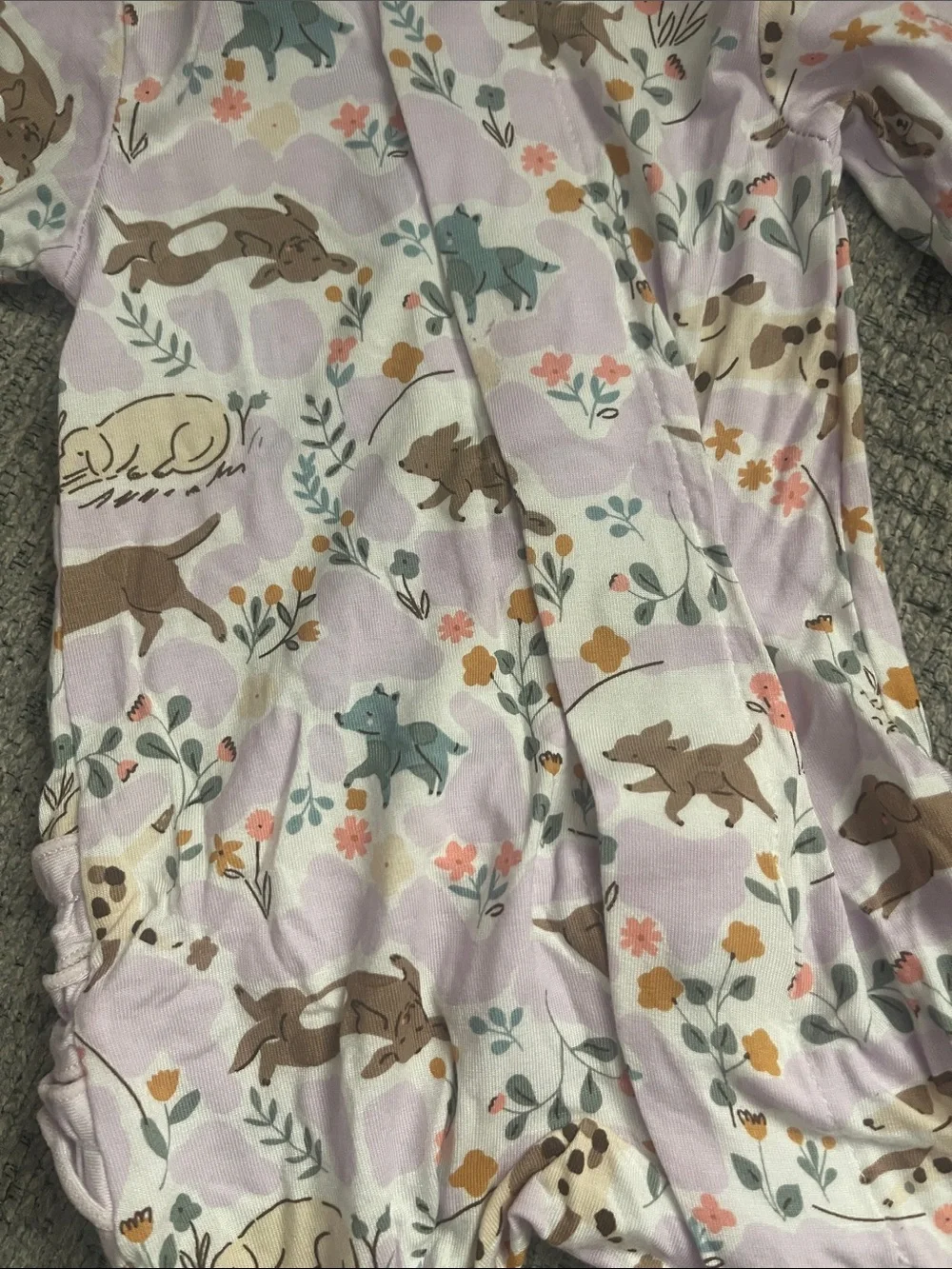Magnetic Me Lavender Footed Animal & Floral Print