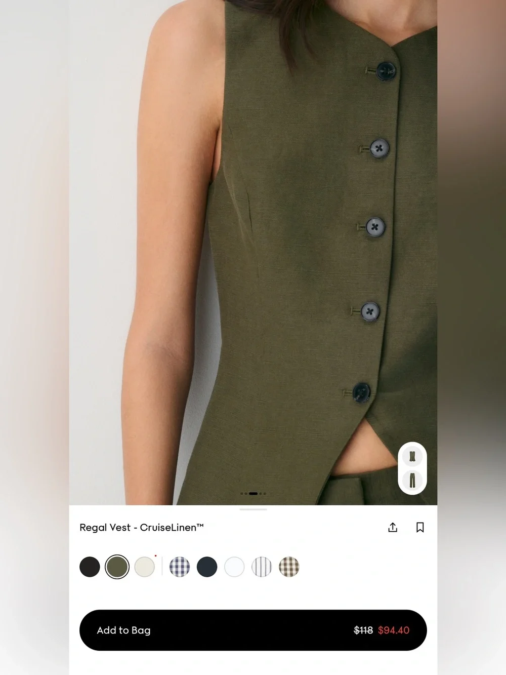 Aritzia set includes