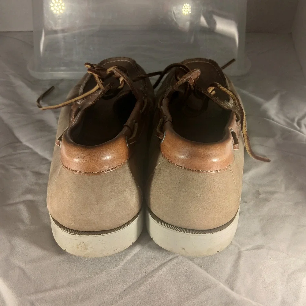 Bass Seafarer 1517-230‎ Mens Leather Boat Shoes Size 9.5M