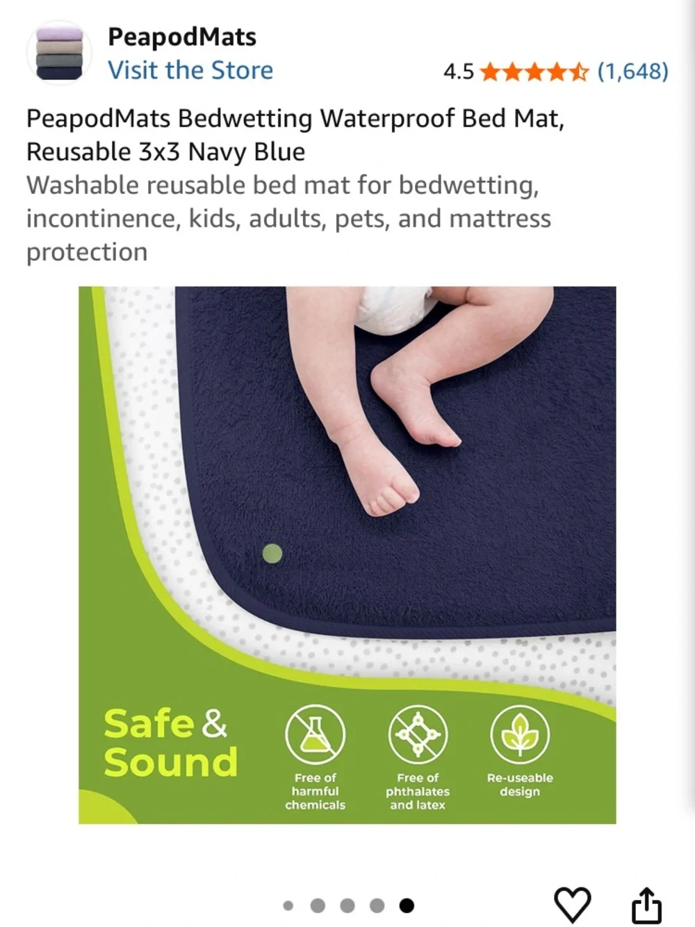 Peapod navy blue