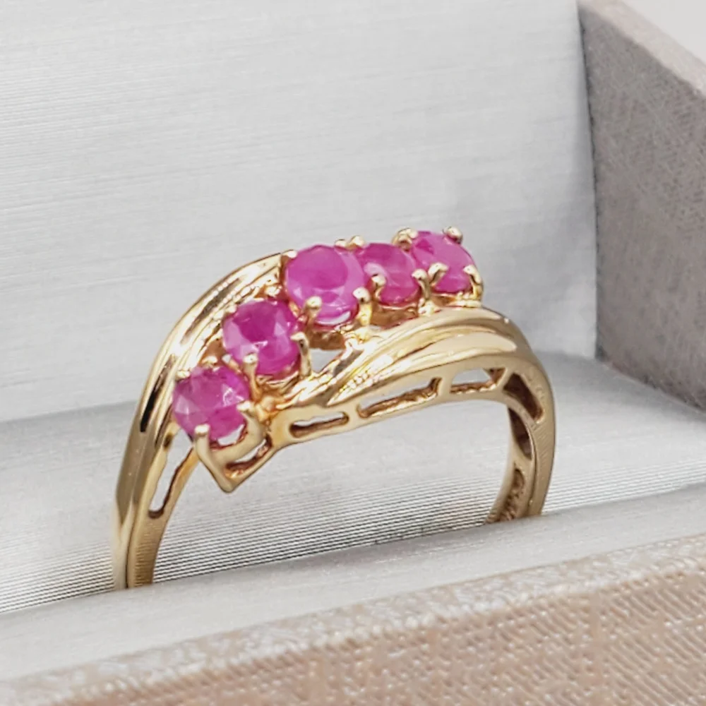 10k Yellow Gold Ruby Ring
