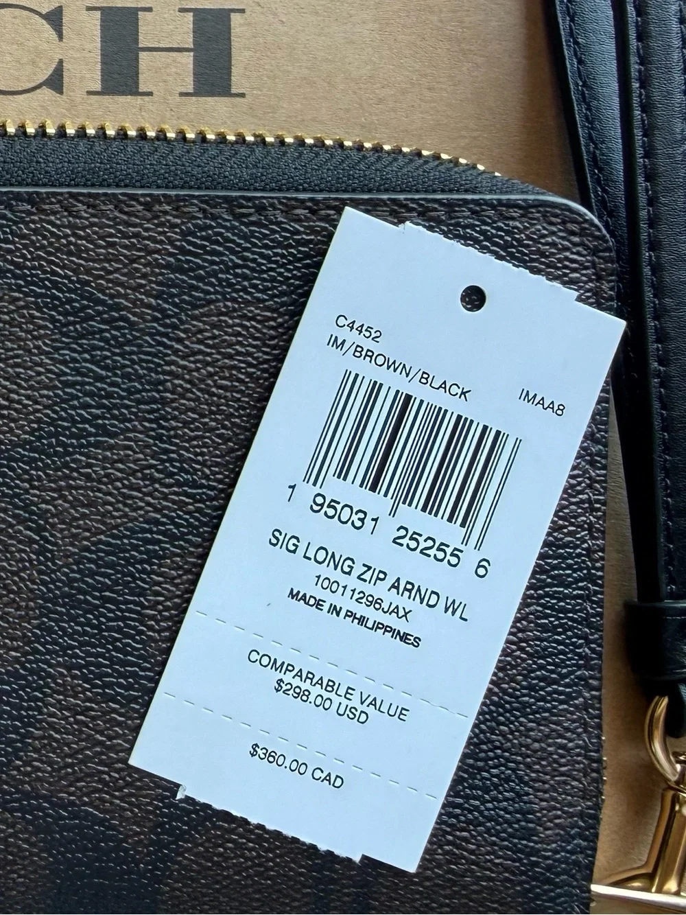 Coach signature coated