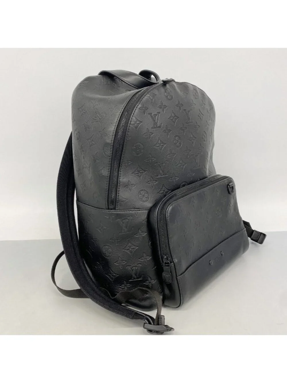 Louis Vuitton Backpack Monogram Shadow Leather Black