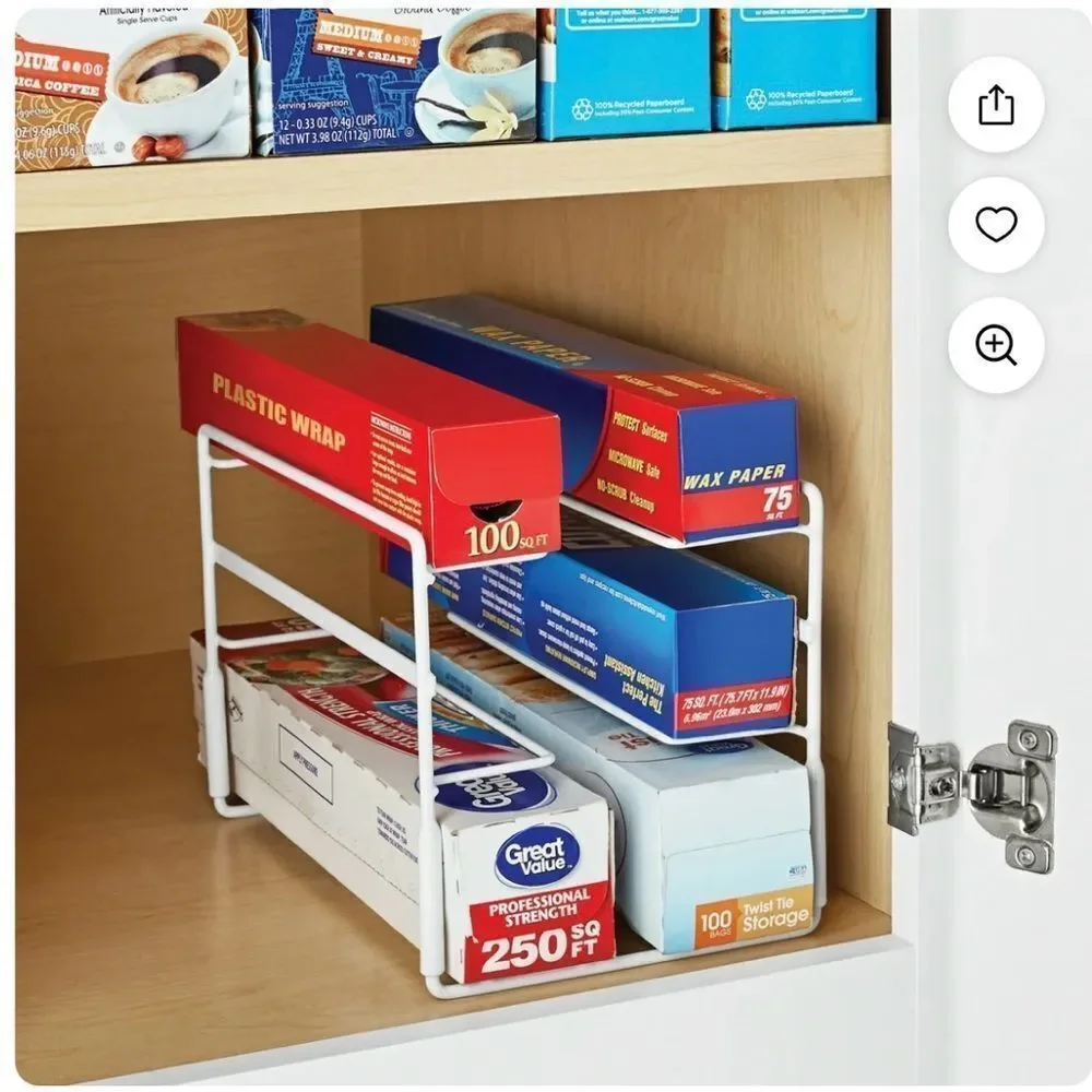 White Metal Storage Rack