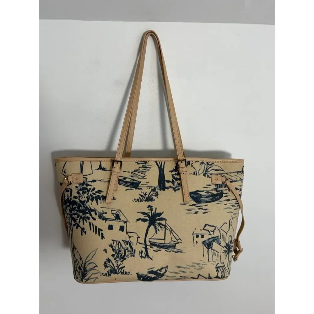 Spartina 449 Daise Seascape Jet Setter tote NWT