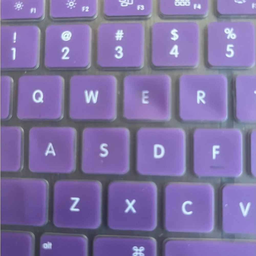 Kuzy Purple Silicone Keyboard Skin - Set of 2