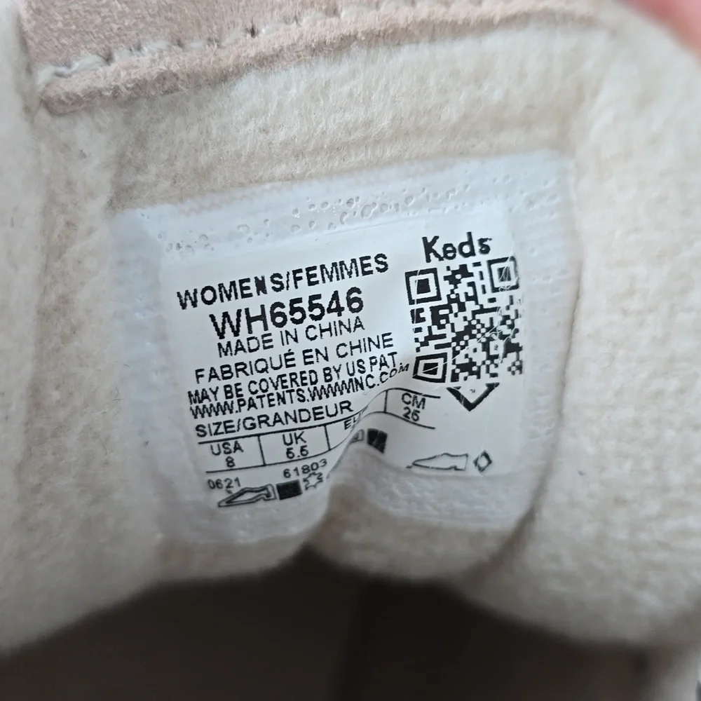 NWOT Keds Luxe Leather w/ Faux Shearling and Thinsulate Midland Wedge Msrp $130