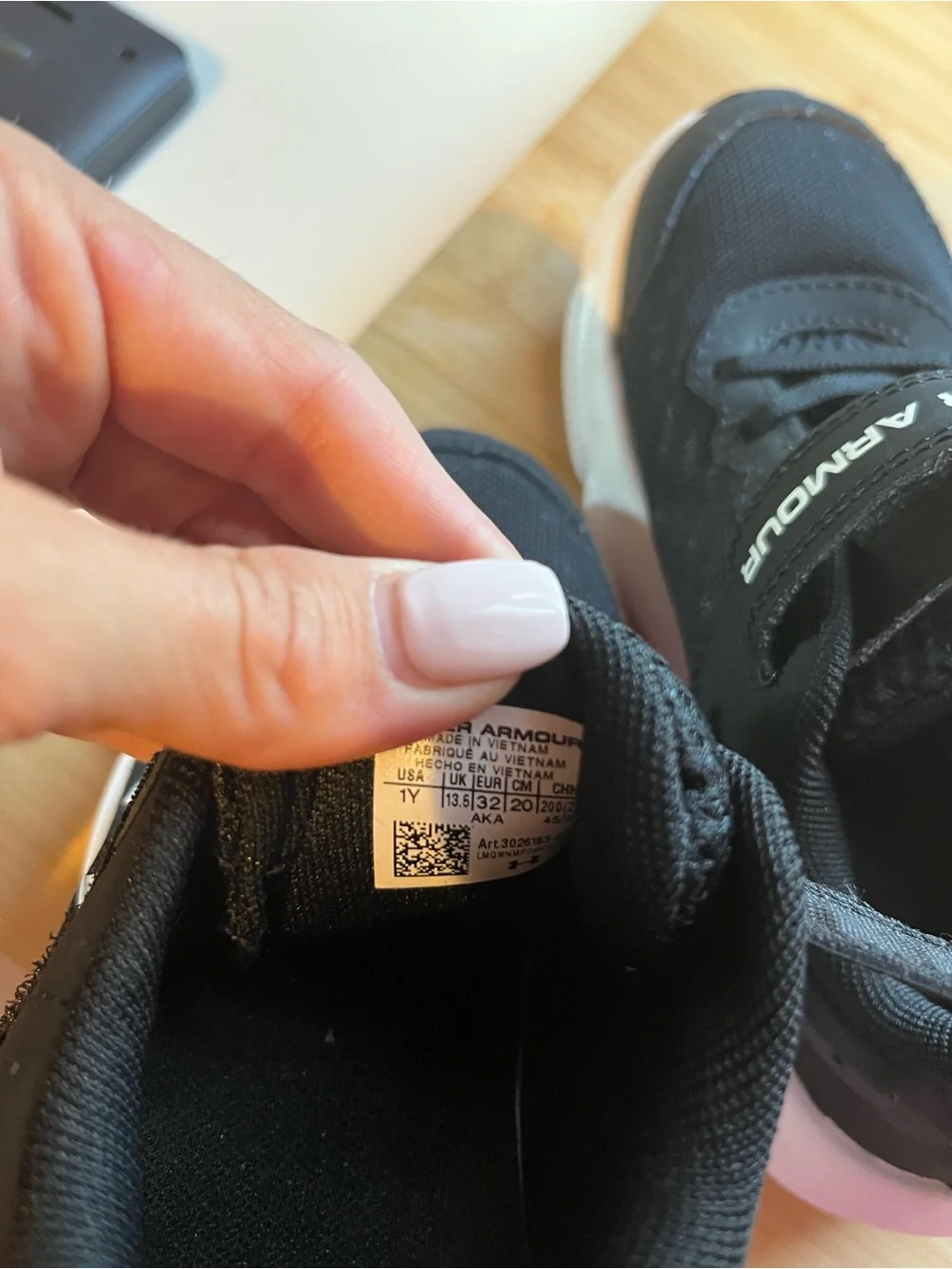 Under Armour cushioned armour