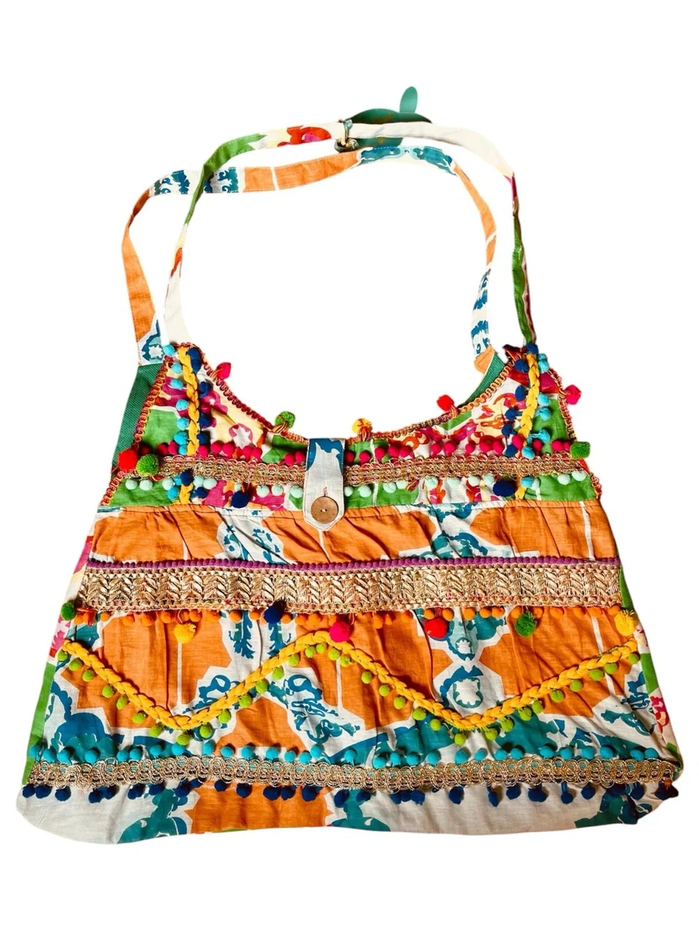 Antica Sartoria Large Colorful Embellished Tote