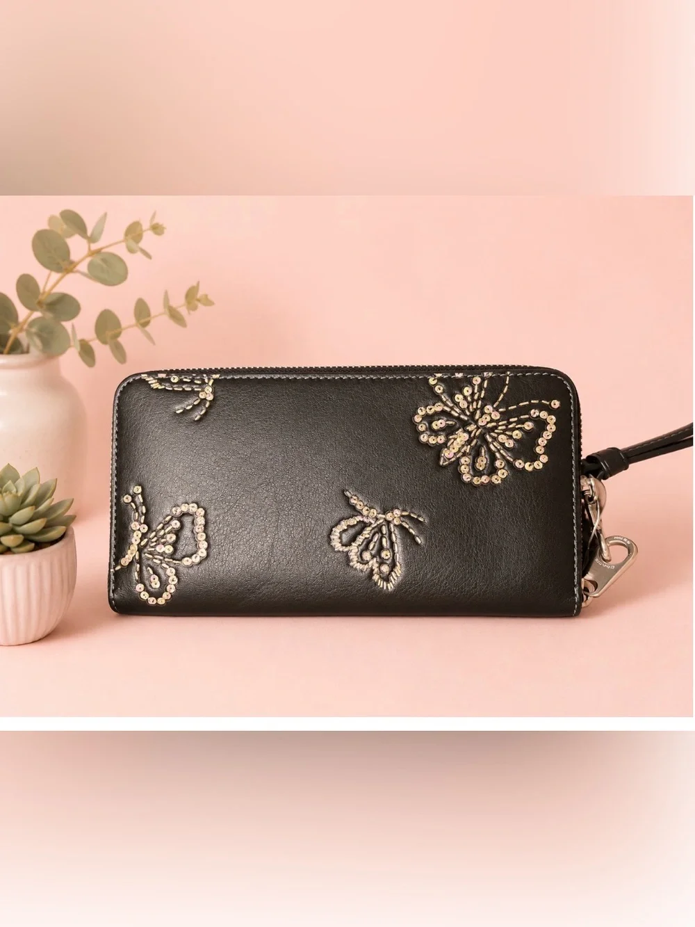 Coach sleek black