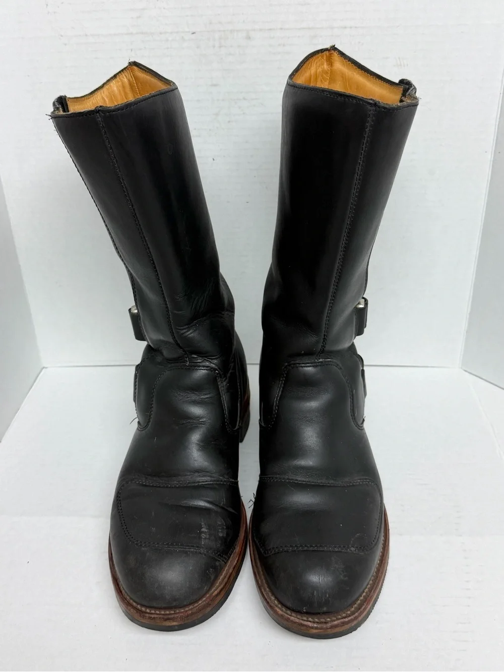 Chippewa 27862 Black Leather Odessa Rally Motorcycle Biker Boots Mens 10 1/2 D