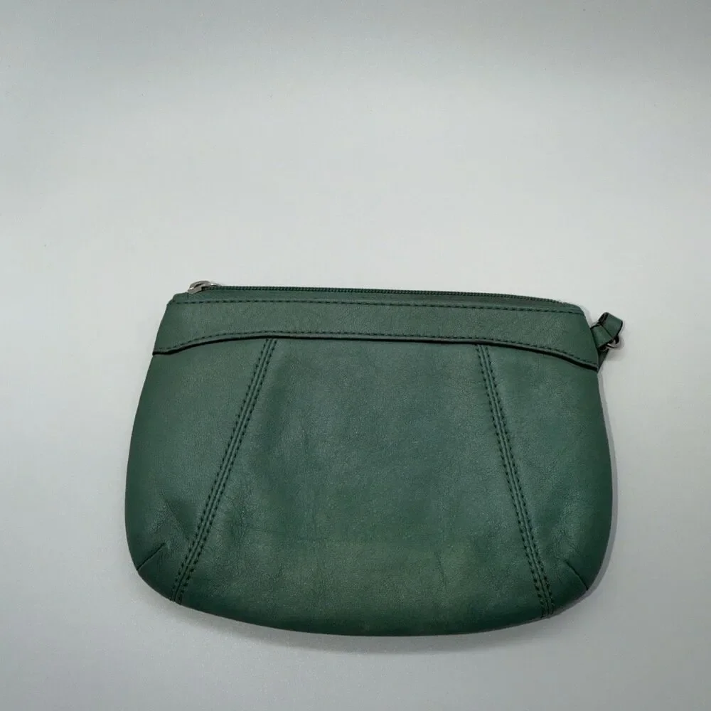 Coach Wristlet Soft Leather Seafoam Wallet Small Purse Card Holder