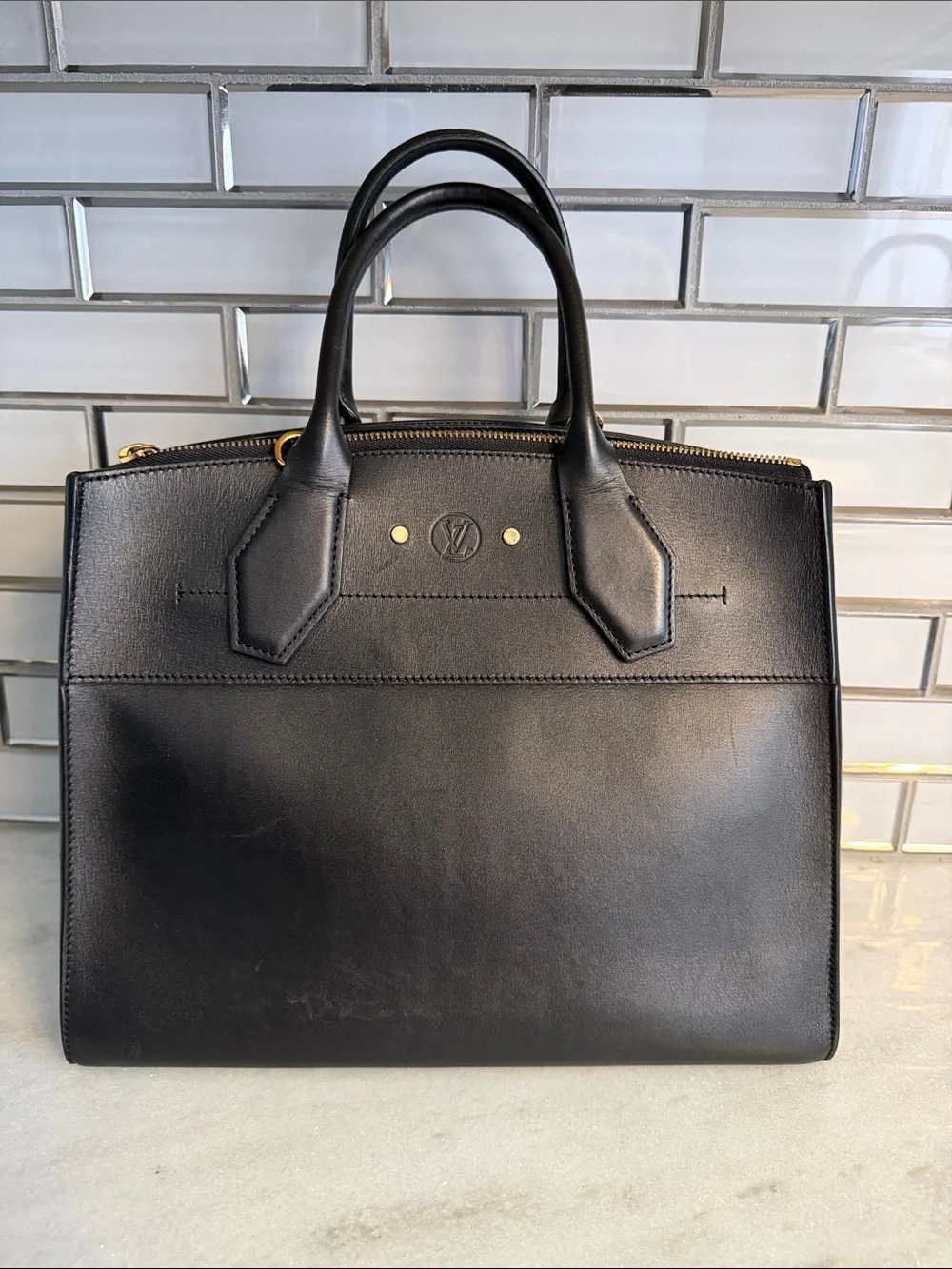 Louis Vuitton structured black